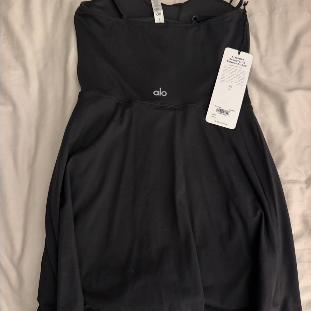 ALO Yoga courtside tennis dress small Black Women's Athletic Dress